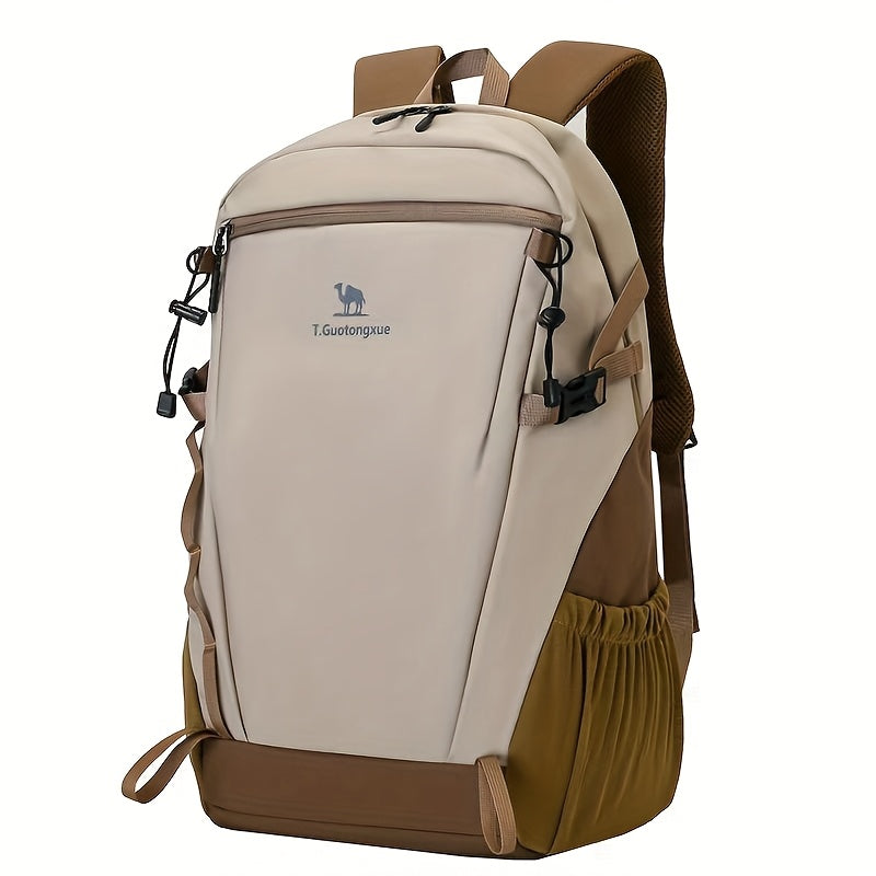 Women's Nylon Checkered Laptop Backpack for Outdoor Hiking and Travel