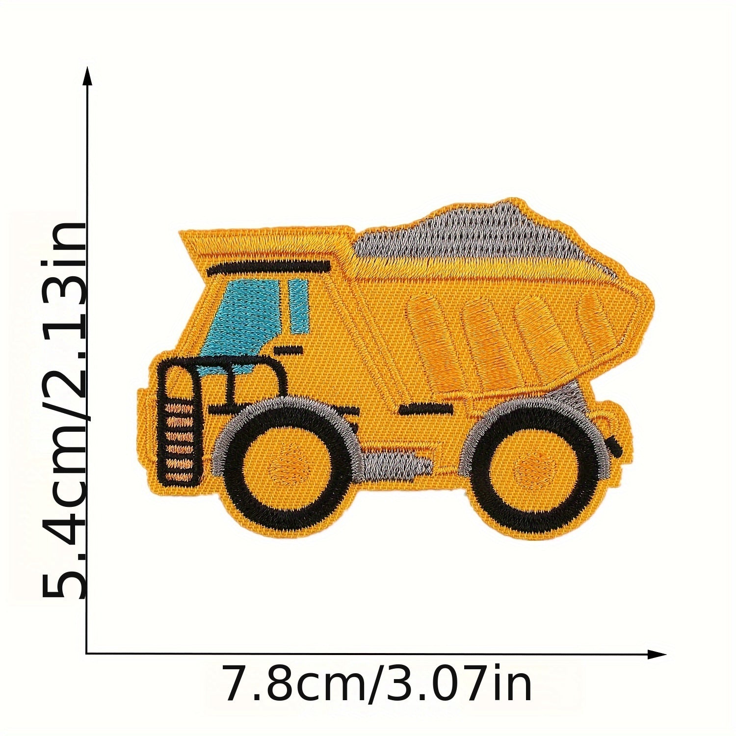 16pcs Cartoon Car Iron-On Patches for Clothing DIY Crafts Embroidered Appliques