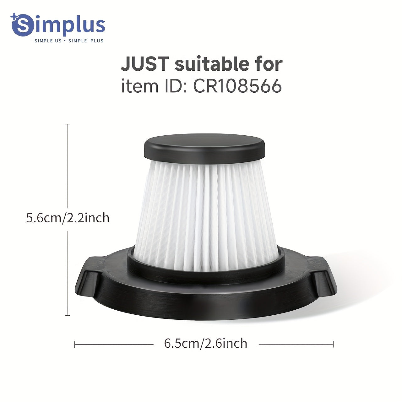 Washable HEPA F8 Vacuum Cleaner Filter for Handheld Dustbin Reusable Plastic