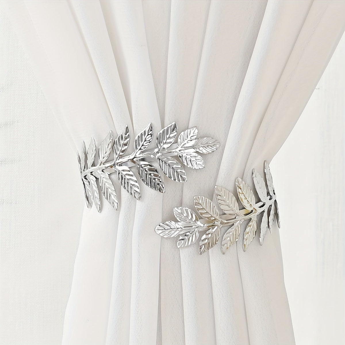 Gold Leaf Curtain Tieback Boho Style Metal Window Accessory