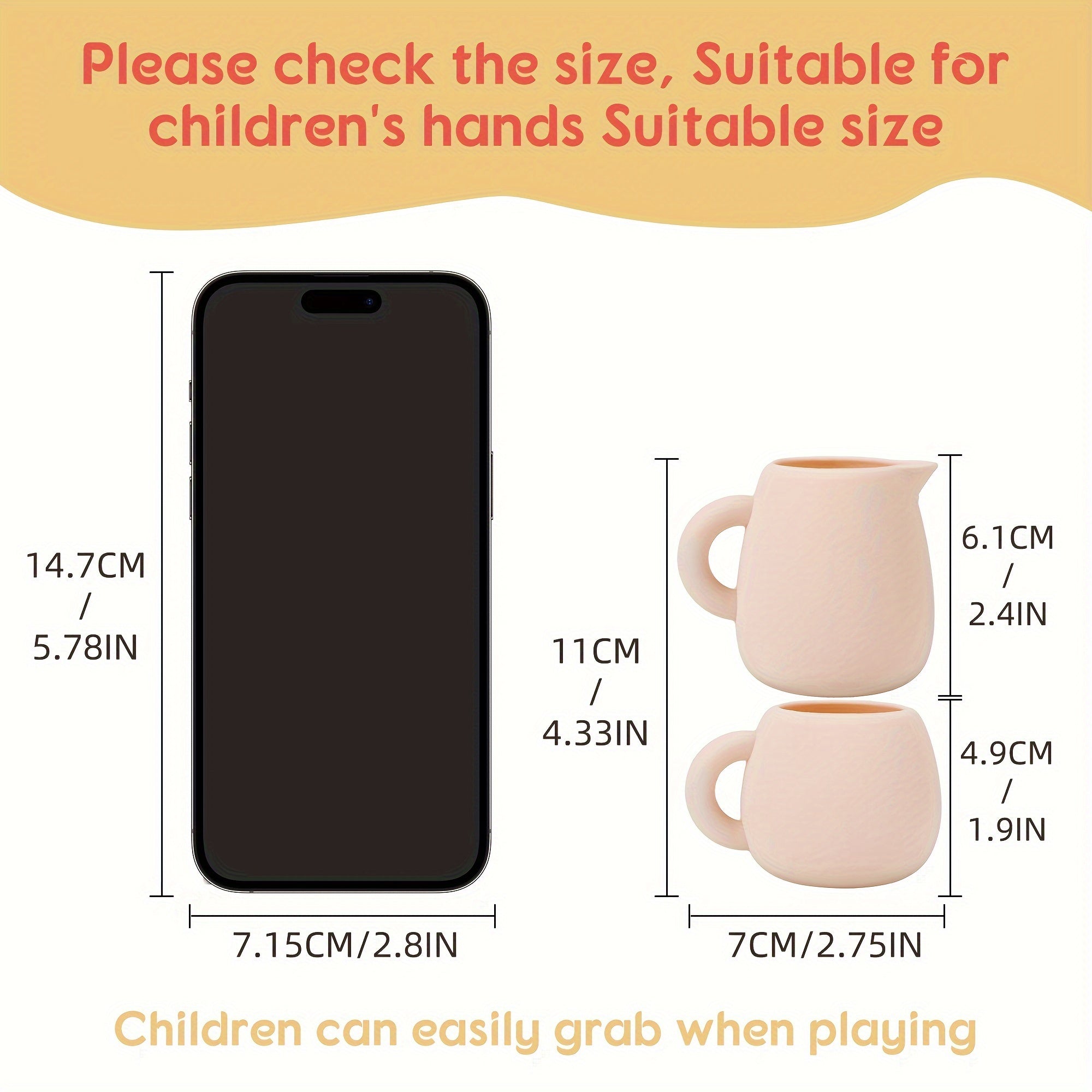 Kids' Silicone Tea Set for Kids Non-Toxic Safe Play Kitchen Toy in Pink Green Blue Yellow