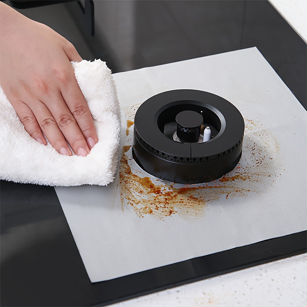 Reusable Gas Stove Burner Protector Pad, Heat-Resistant, Easy to Clean, 0.12mm Thickness