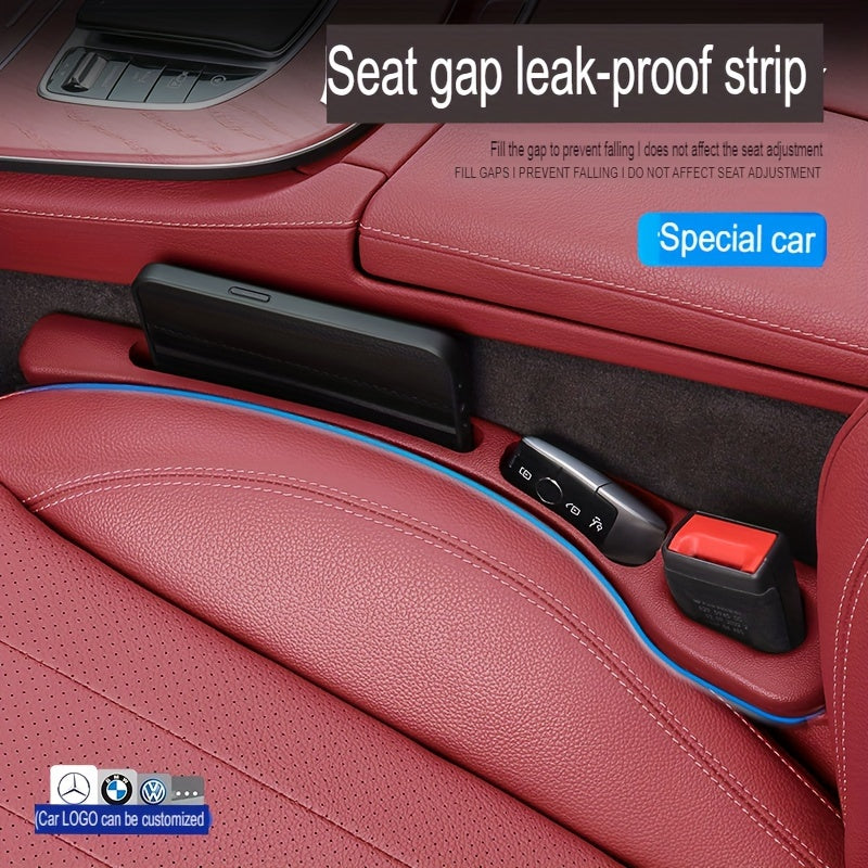 Organizador de tira de almacenamiento para costuras de asiento de coche para llaves y tarjetas en sedán SUV