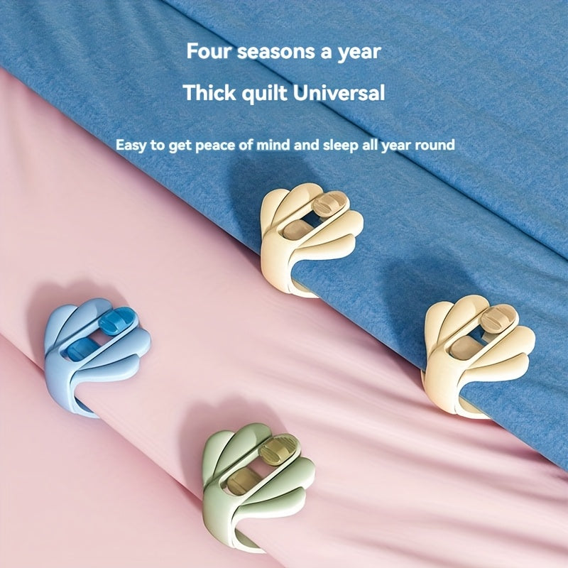 Set of 9 Green Quilt Clips Non-Slip Bed Sheet Fasteners Easy Press Installation