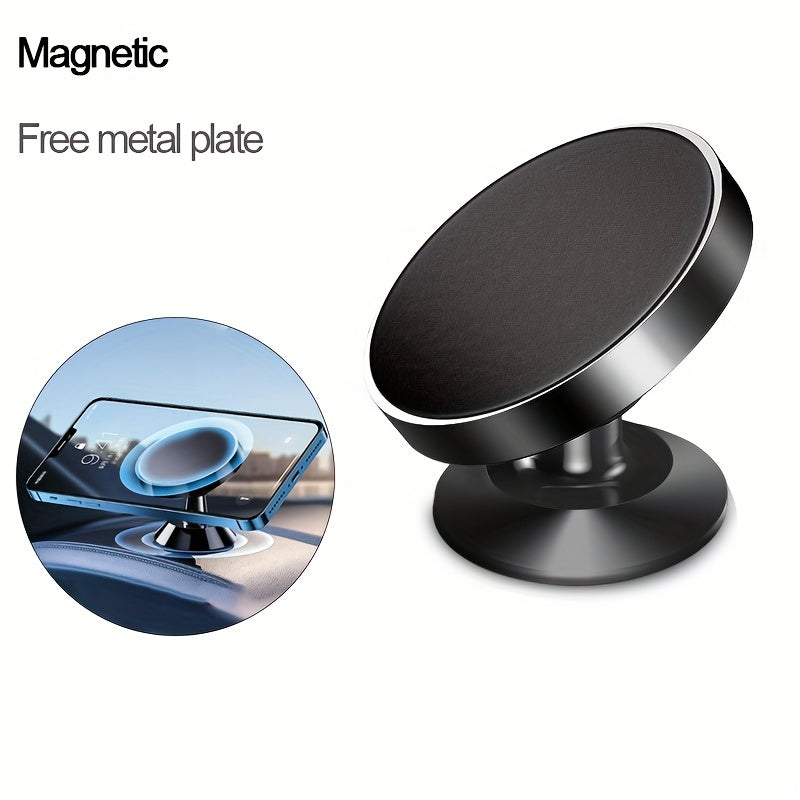 Universal Magnetic Car Phone Holder Mount for Smartphones, Adjustable, Compact