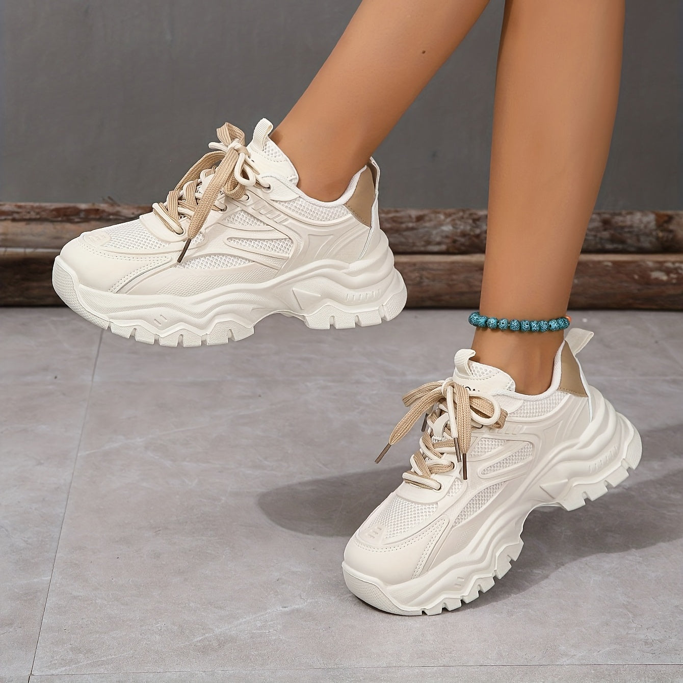 Women’s Casual Canvas Sneakers, Lace-Up, Low-Top, Comfortable Outdoor Shoes