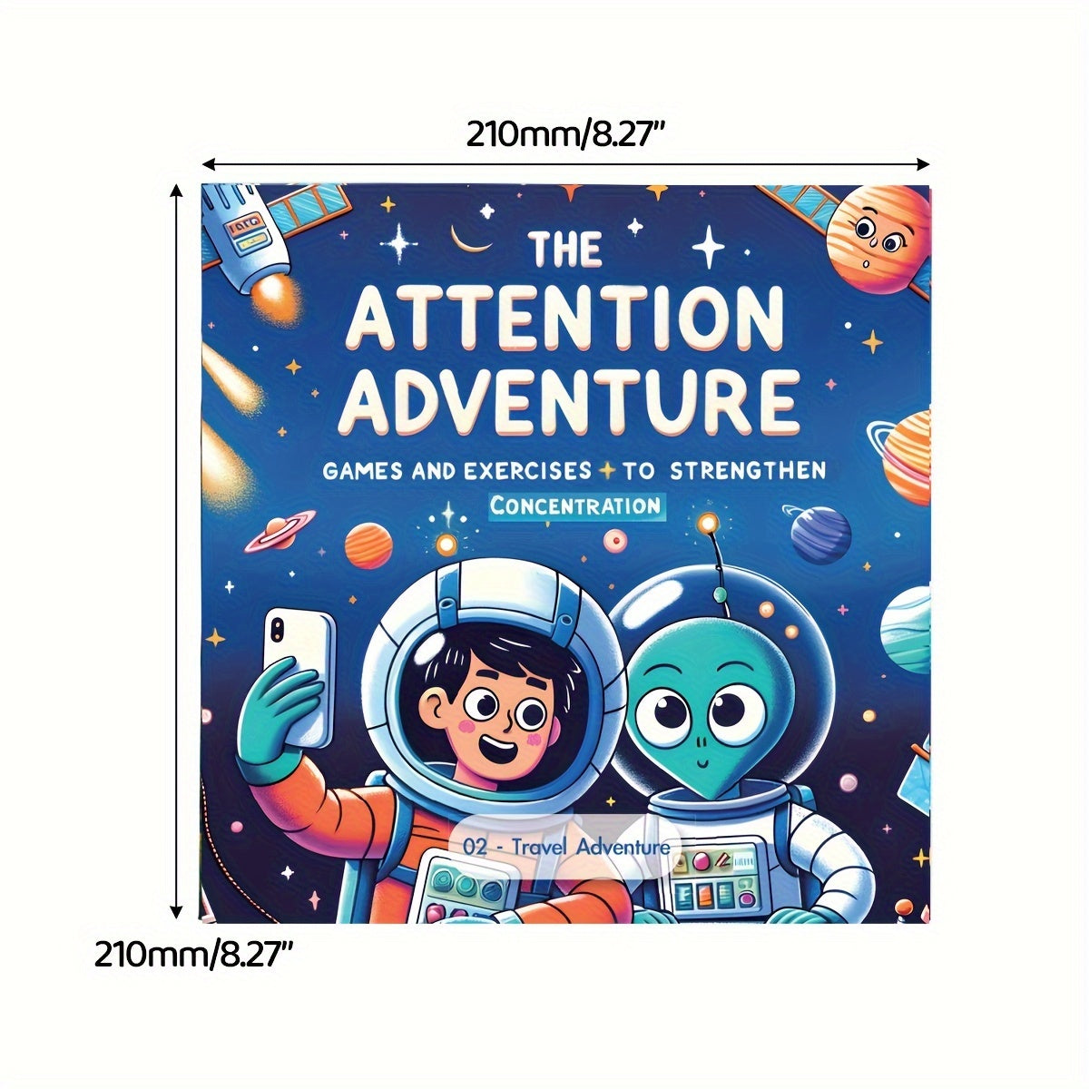 Educational Book for Kids 6-10 Concentration Games and Exercises The Attention Adventure Animal World Book 1