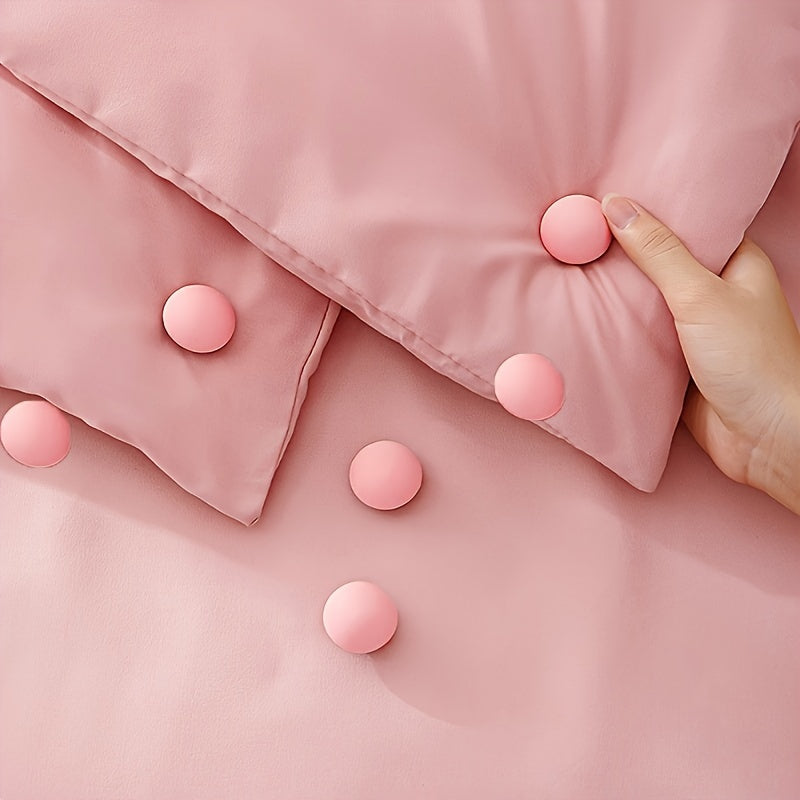 Set of 6 No-Pin Quilt Holders Bedding Clips Non-Slip Mattress Grips Reusable