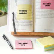 100-Sheet Sticky Note Pad with 4 Colors Compact Office School Supplies
