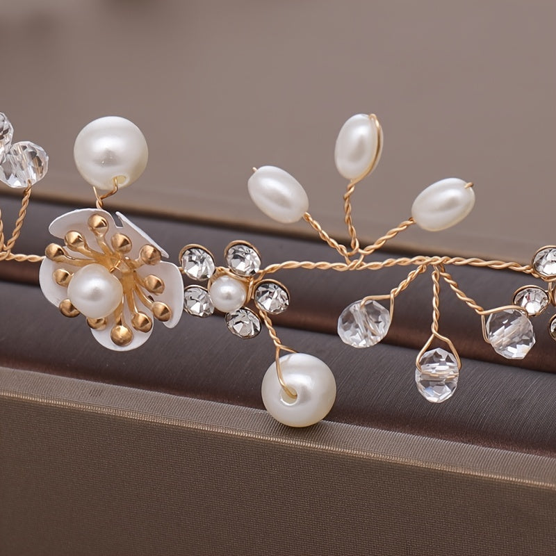 Wedding Flower Crown for Brides and Princesses, Bridal Headpiece, Floral Hair Accessory