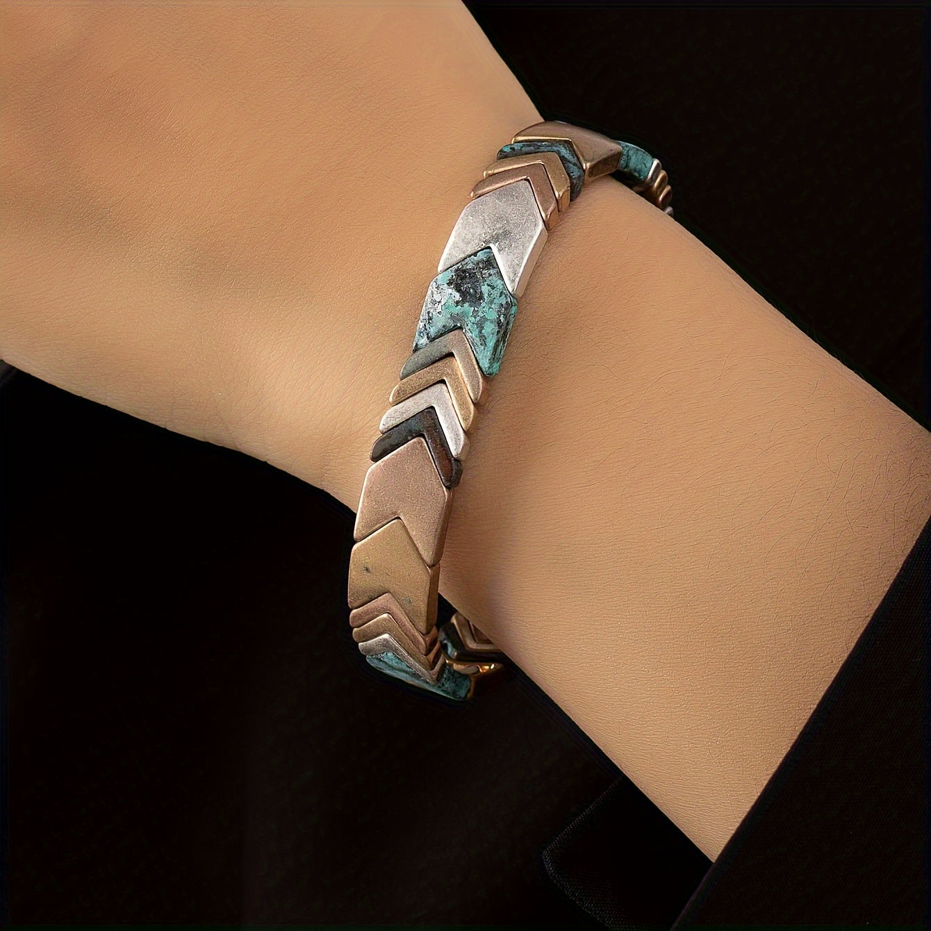 Zarif Vintage Stretch Bilaguzuk - Ayollar uchun Zamonaviy Qo'l Ishlari Aksessuar