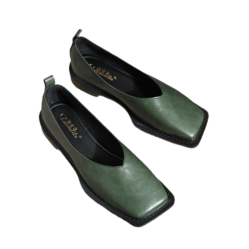 Women's Summer Flat Shoes Faux Cover Round Toe Slip-On Casual Office Footwear