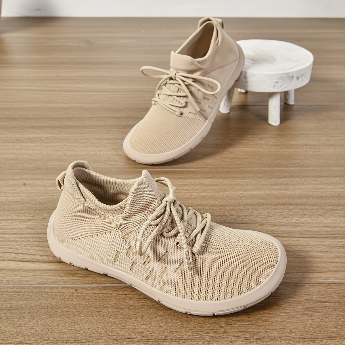 Zapatillas casuales para mujer con caja de dedos ancha, zapatos antideslizantes para caminar