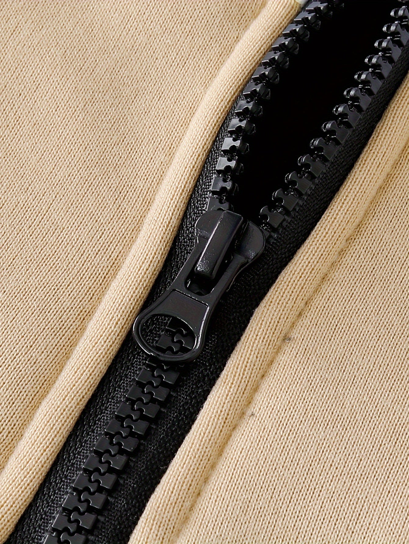 Детский флисовый комплект с топом на молнии с буквенным принтом и теплой повседневной верхней одеждой для осени и зимы