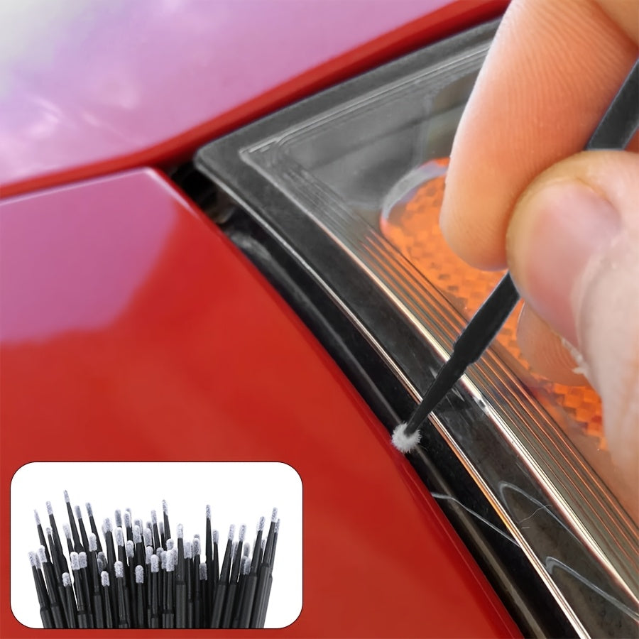100 Pcs Mini Car Detailing Brushes Soft Bristles for Auto Cleaning