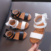 Baby Girl Sandals Open Toe Bowknot Summer Lightweight Anti-Slip PU TPR