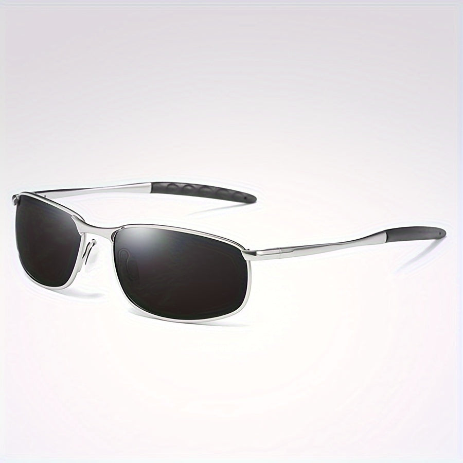 Men's Polarized Metal Frame Sunglasses for Driving and Sun Protection