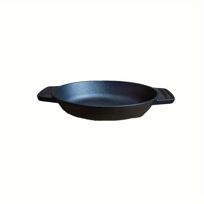 Cast Iron Cookware Set with Double-Ear Small Frying Pan and Barbecue Plate for Home and Commercial Use