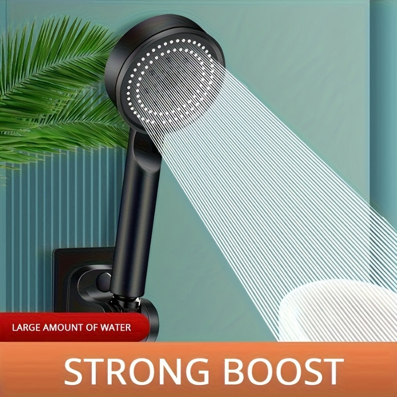 Handheld Shower Head with 5 Modes, Light Beige, Water Saving, Easy Install