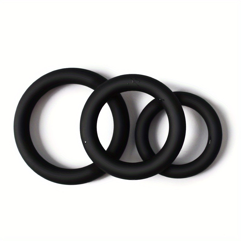 Men Soft Silicone Cock Ring Set for Couples, Adjustable, Sex Toy