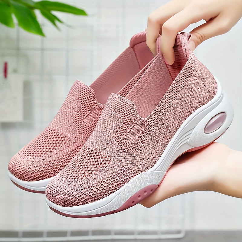 Women's Mesh Sneakers with Air Cushion Support for Casual and Outdoor Use