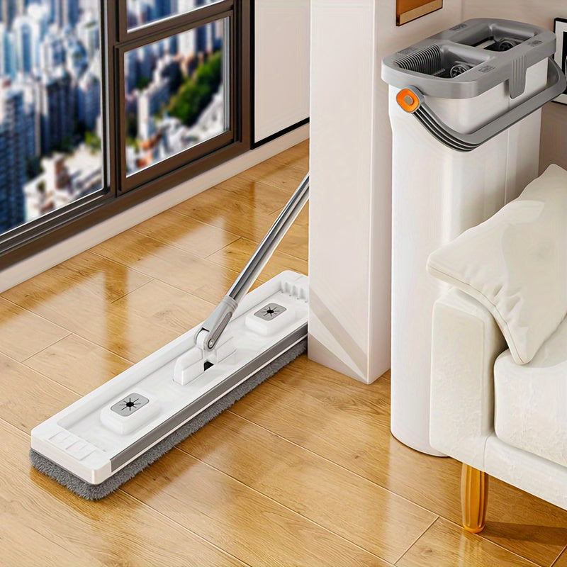 Barchasi birga mop va qopqoq to'plami, suv chiqarish va joyni tejash dizayni bilan