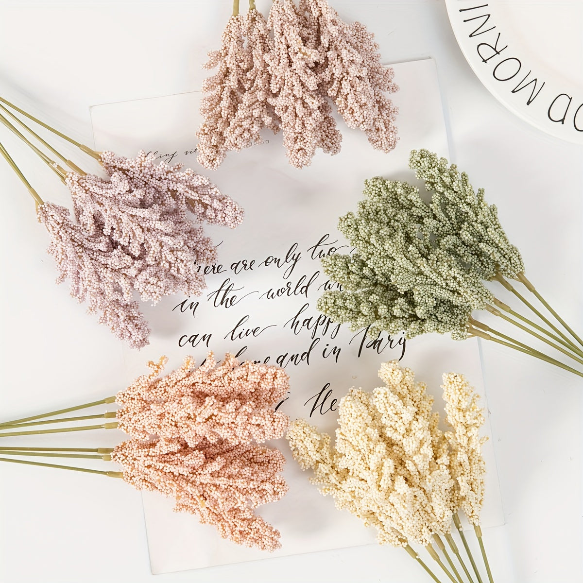 Искусственный букет лаванды для домашнего декора, свадеб и садов