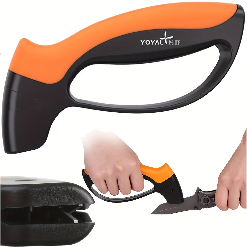 Sharpen garden tools with this stone for razor-sharp knives and blades for camping and kitchen