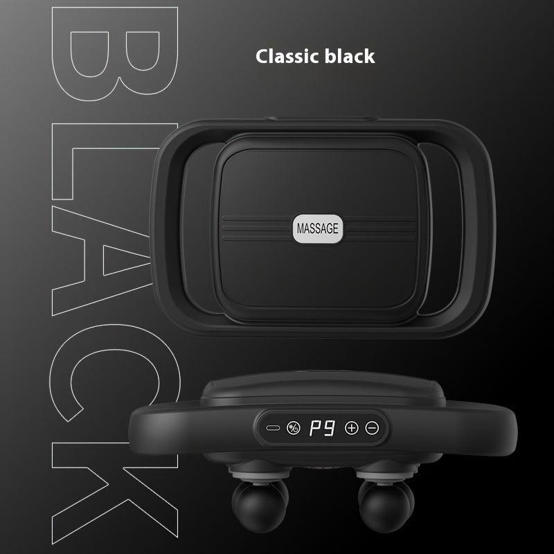 6-Head Deep Tissue Massage Gun with Quiet Motor 30KG Strike Strength 9 Intensity Levels Rechargeable Hands-Free Operation