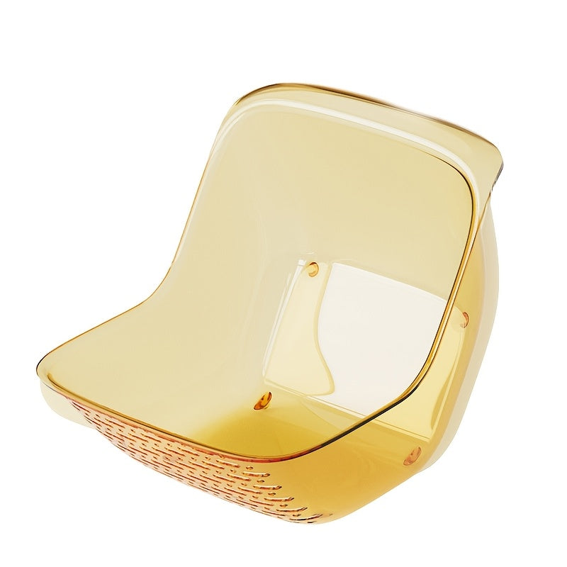 Black Plastic Colander Kitchen Strainer Basket Fruit Drainer Household Tool