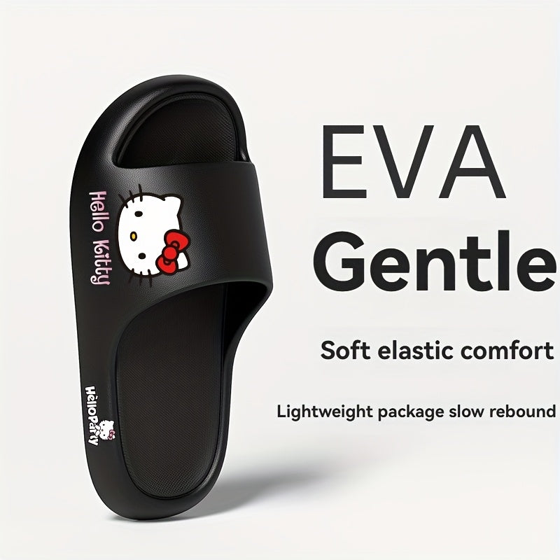 Girl/non-Slip Bath Slippers EVA Shower Shoes Red and White