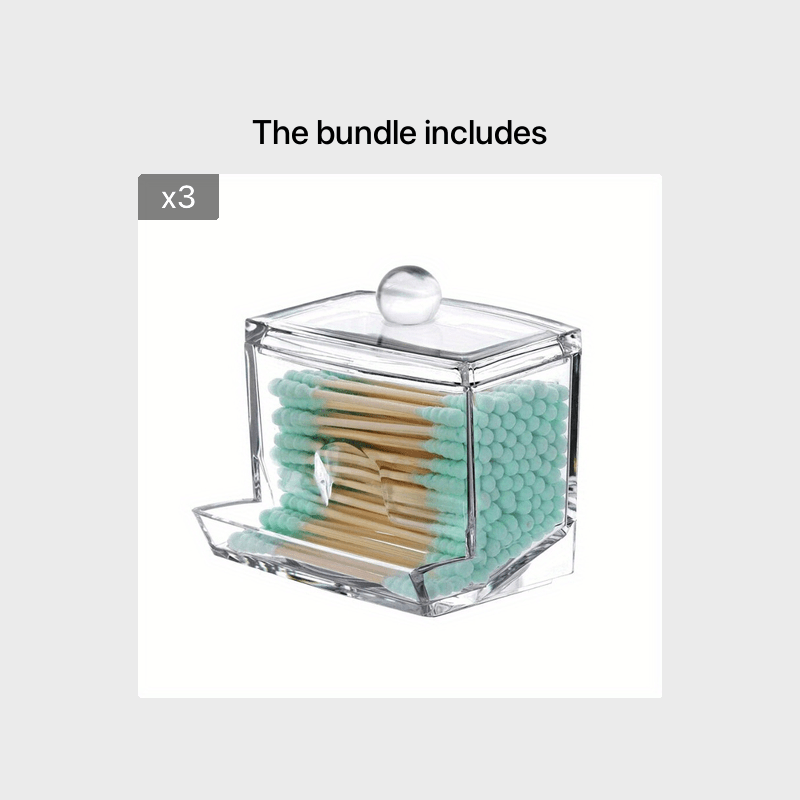 8oz Clear Bathroom Canister Storage Jar for Home Organization