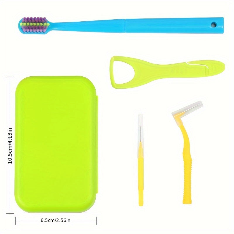 Kattalar uchun og'iz parvarishi to'plami tish cho'tkasi, interdental cho'tka, tilni tozalash uchun scraper