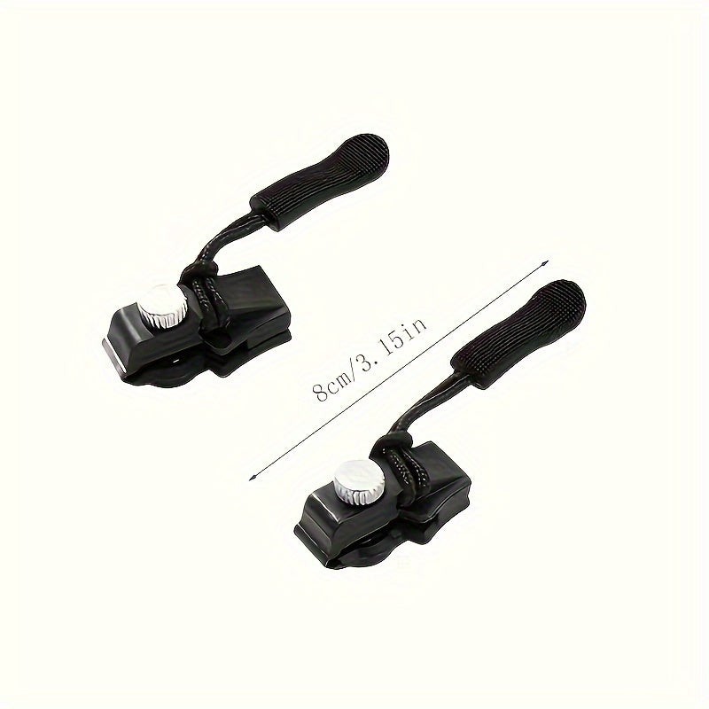 4/10/20 шт. Черный набор для ремонта молний - без инструментов, съемные замены для сумок, пальто, одежды, обуви, ботинок. Легкий DIY ремонт для головок молний.