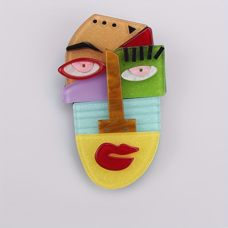 Acrylic Cat Brooch Cartoon Animal Pin for Clothing and Bags