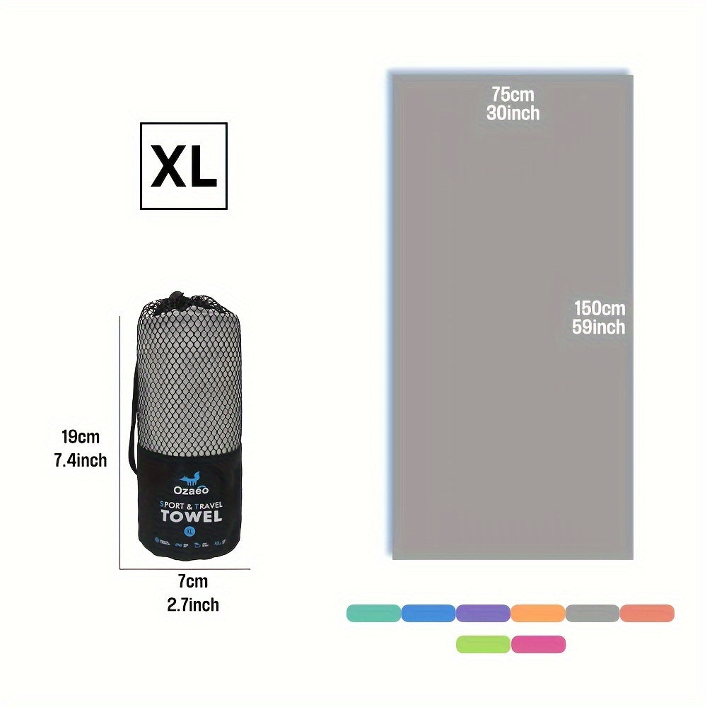 Microfiber Travel Towel Quick Dry Lightweight Sports Beach Hiking Yoga Golf Pickleball