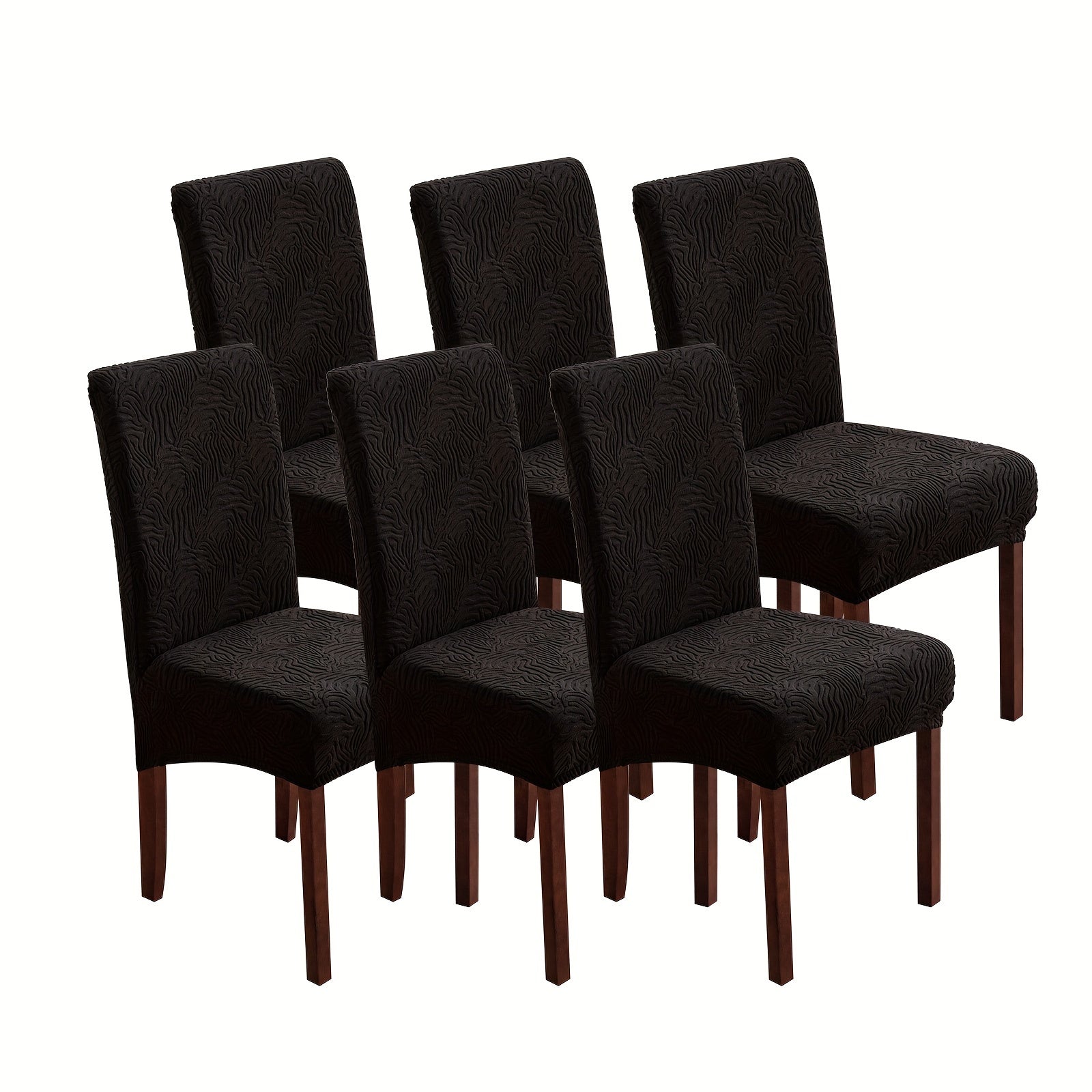 Funda para silla con estampado de leopardo, respaldo medio, ajustable, para todas las estaciones, protección para comedor