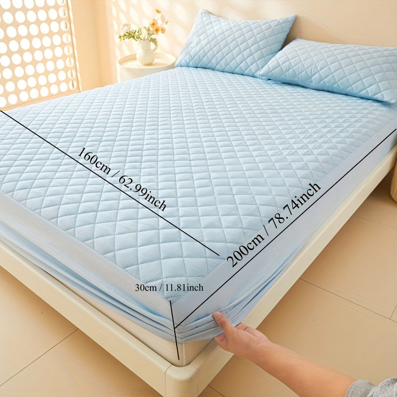 Waterproof Mattress Protector Fitted Sheet Stainproof Moistureproof Bed Cover for Dorms Hotels