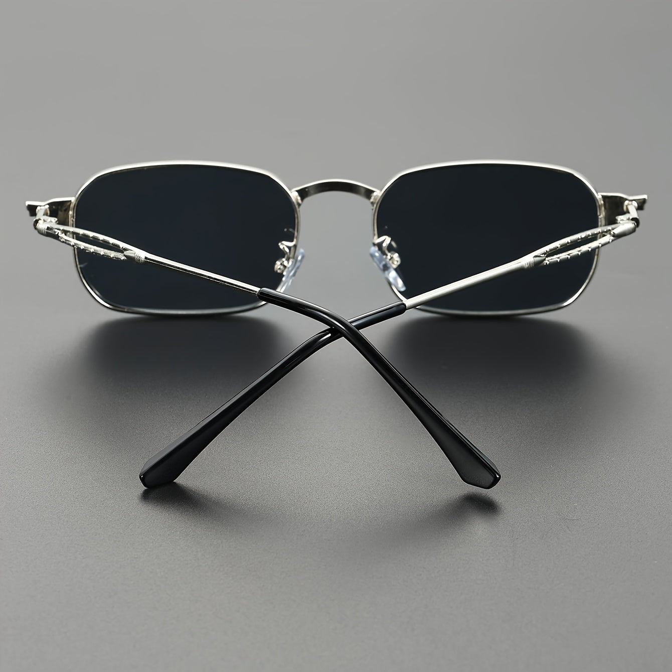 Men's Retro Denim Square Glasses Fashion Eyewear Unisex Stylish