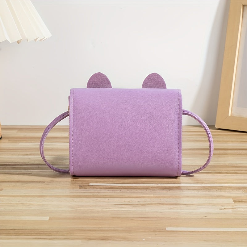 Anime Mushuk Crossbody Sumka, sozlanadigan kamar bilan, yengil tokchali qulflash, kundalik, toʻgʻri rang