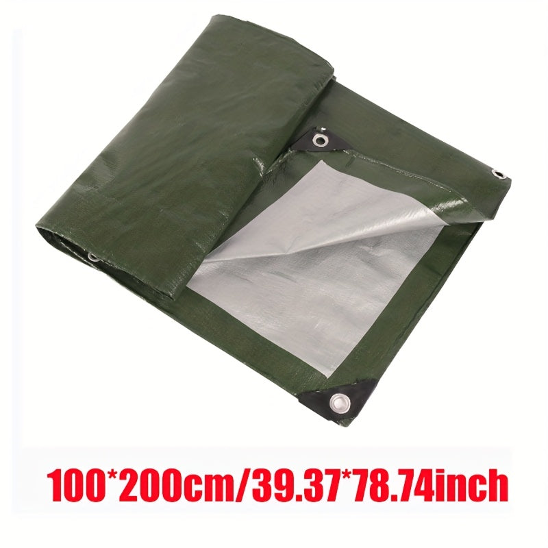 Lona impermeable de color verde, resistente y duradera, para uso en exteriores