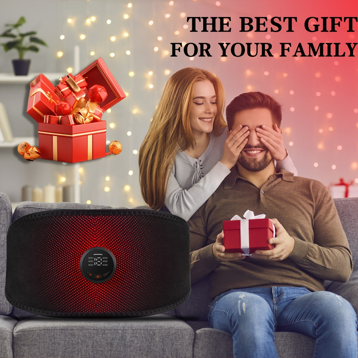 EMS va TENS massaj qiluvchi, qayta zaryadlanadigan USB kamar bilan, 6 rejim va 18 intensivlikka ega, erkaklar va ayollar uchun uyda butun tana mushaklarini mashq qilish uchun mos.