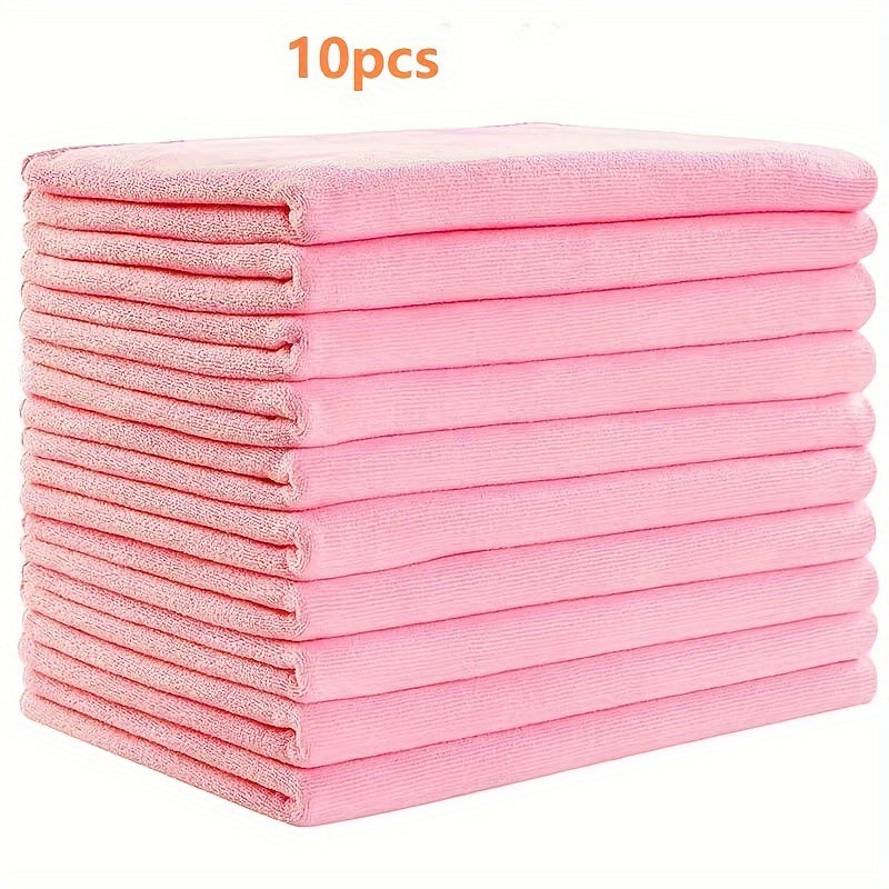 10-Piece Soft Polyester Towel Set for Bathroom Gym Spa Hotel and Commercial Use