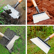 Stainless Steel Garden Shovel for Weeding and Cleaning, Ergonomic Handle Not Included