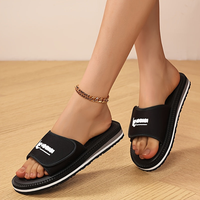 Women's Pink Slip-On Flip-Flops Casual Summer Sandals Non-Slip EVA Sole