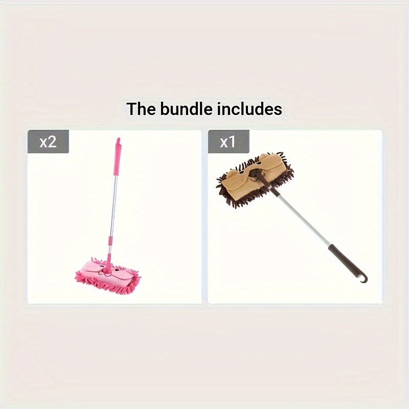 Mini Dual-Use Household Mop for Floors, Portable Plastic Cleaning Tool