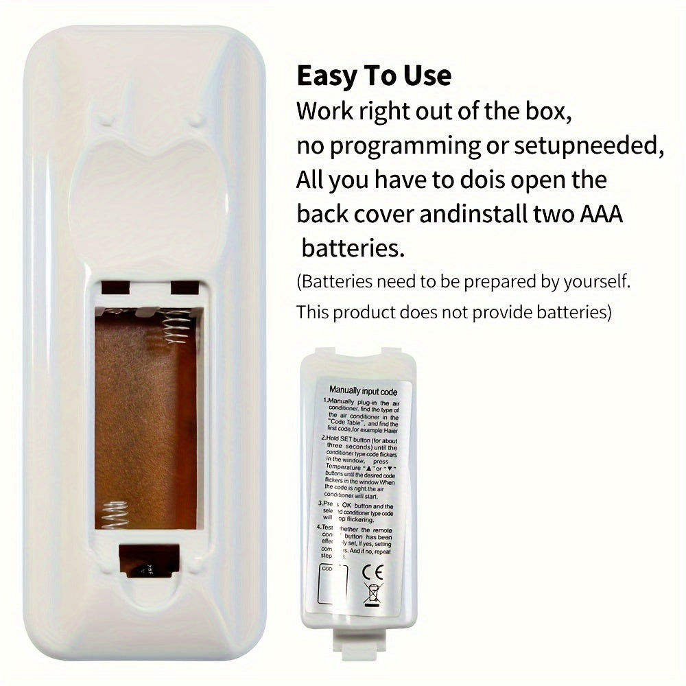 Universal Air Conditioner Remote Control 1000 in 1 Compatible with Most AC Units