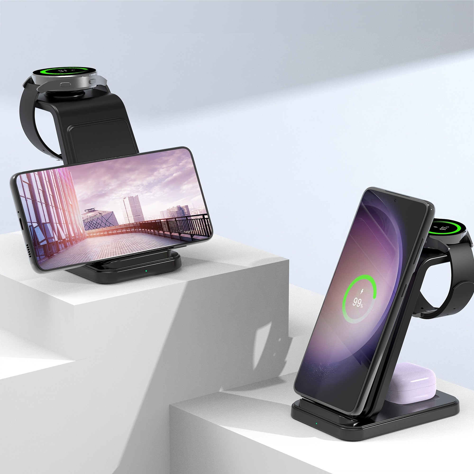 Wireless Charging Station for Samsung Devices Galaxy Watch and Buds Fast Charging