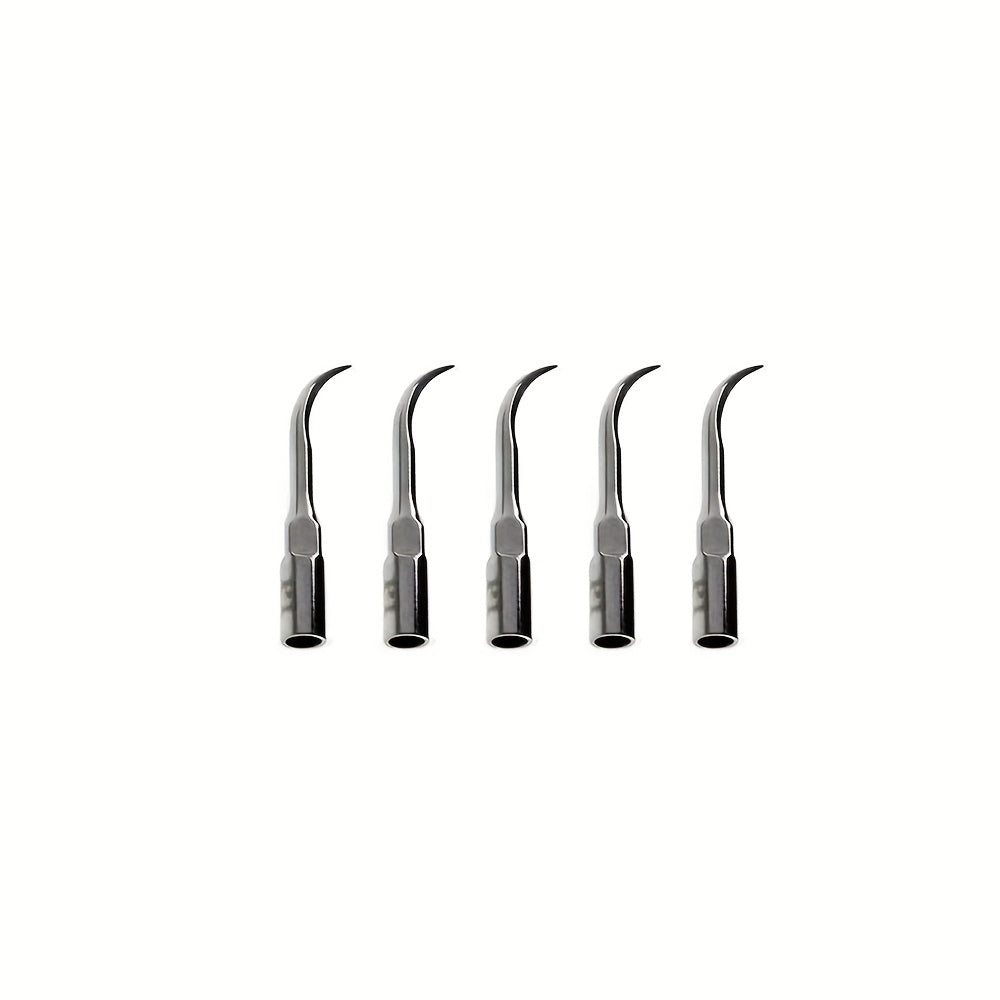 5-Piece Stainless Steel Dental Cleaning Attachments Set for Gum Health Manual Teeth Cleaning