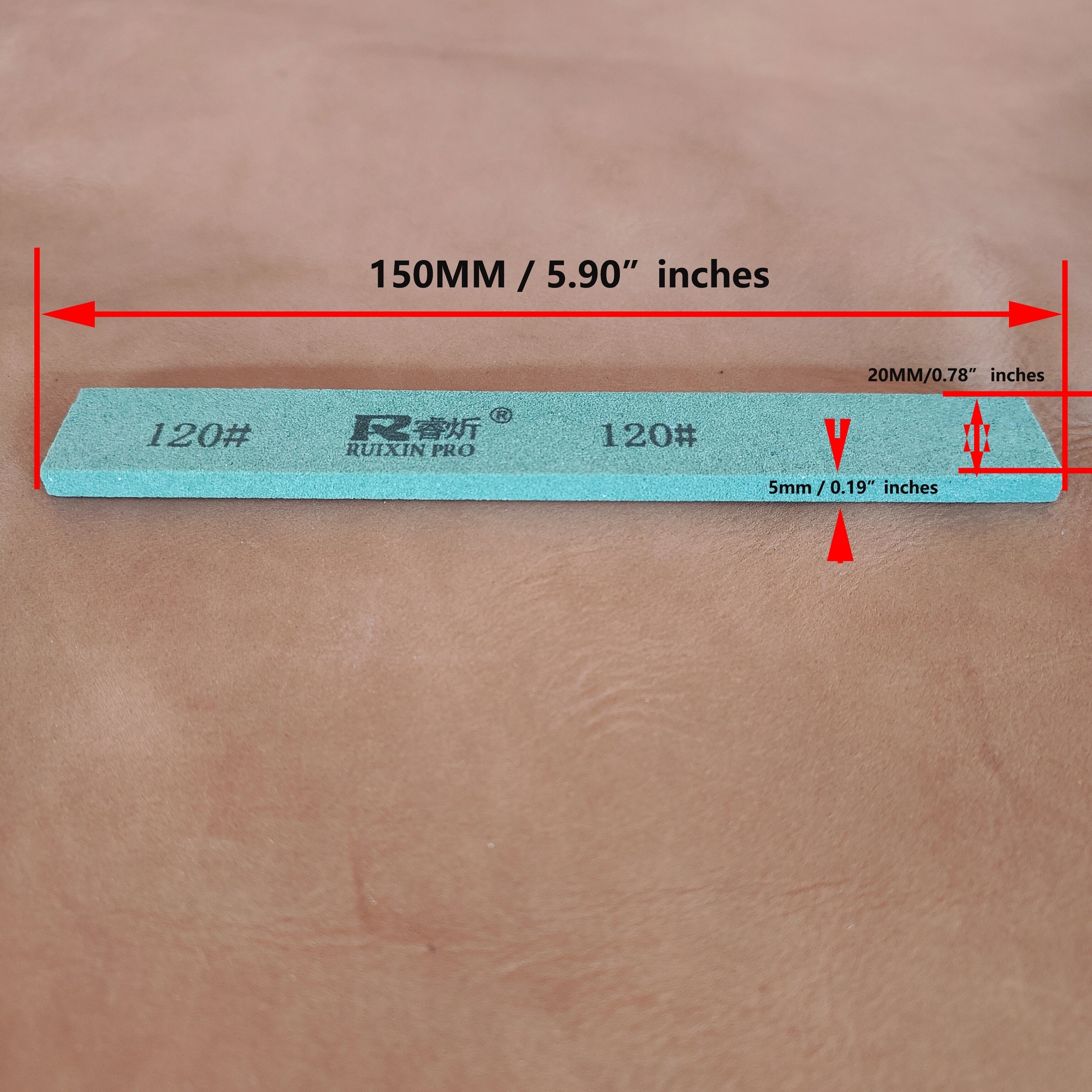 Knife Sharpening Stone Set 4 Pieces 150x20x5mm Grits for Kitchen and Restaurant